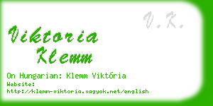 viktoria klemm business card